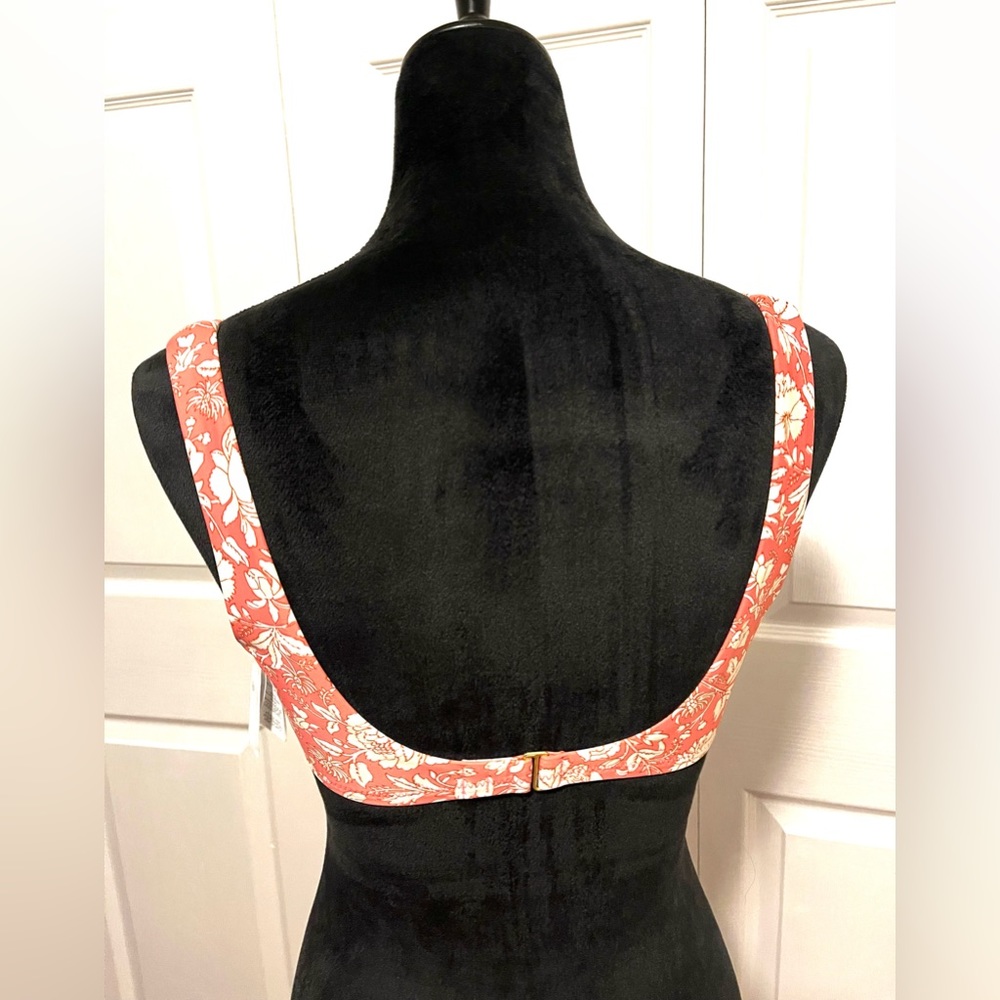 JCrew Swim Tie Front Square Neck Bikini Top Sz XS - Picture 6 of 14